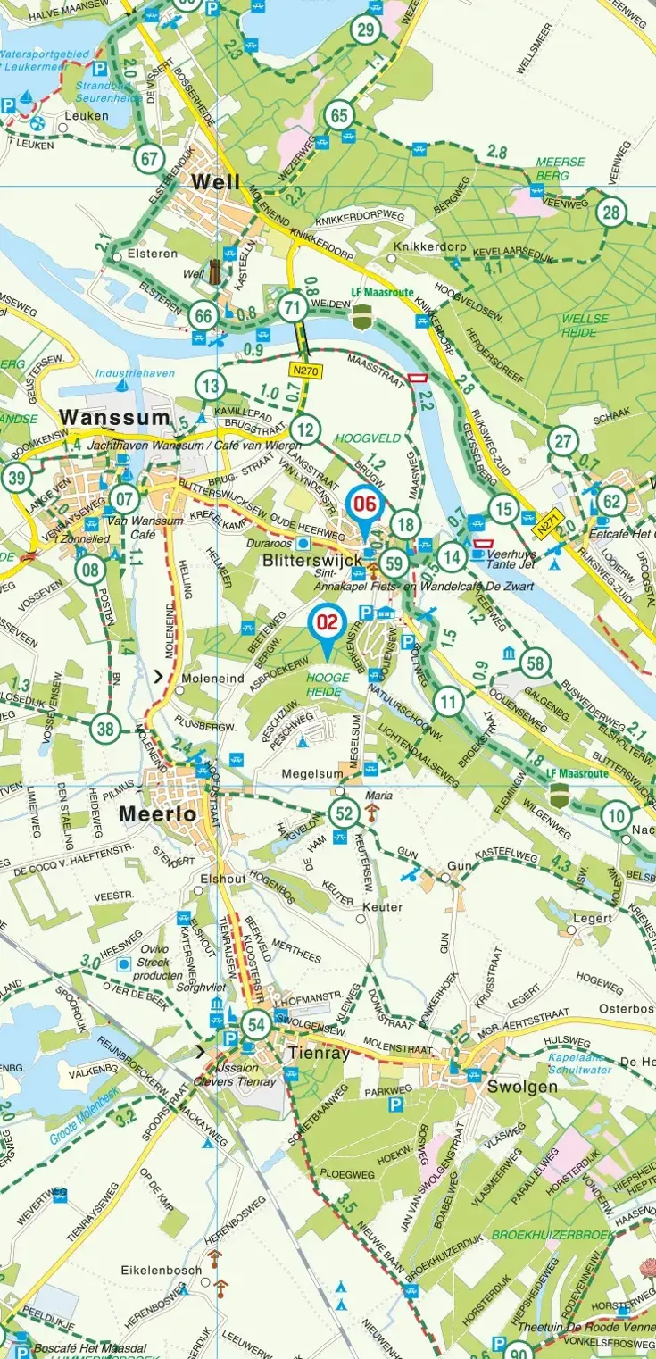 VVV Fietskaart 19 Noord-Limburg