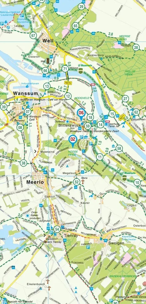 VVV Fietskaart 19 Noord-Limburg