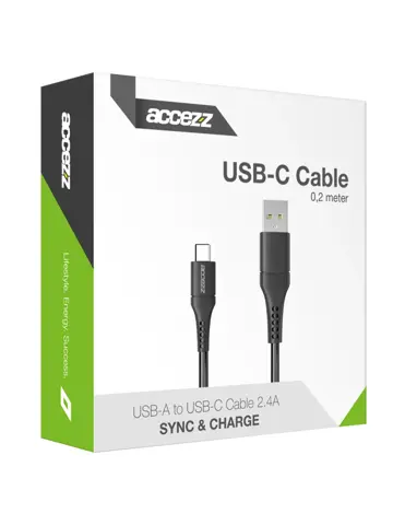 USB-C naar USB kabel 0,2 meter