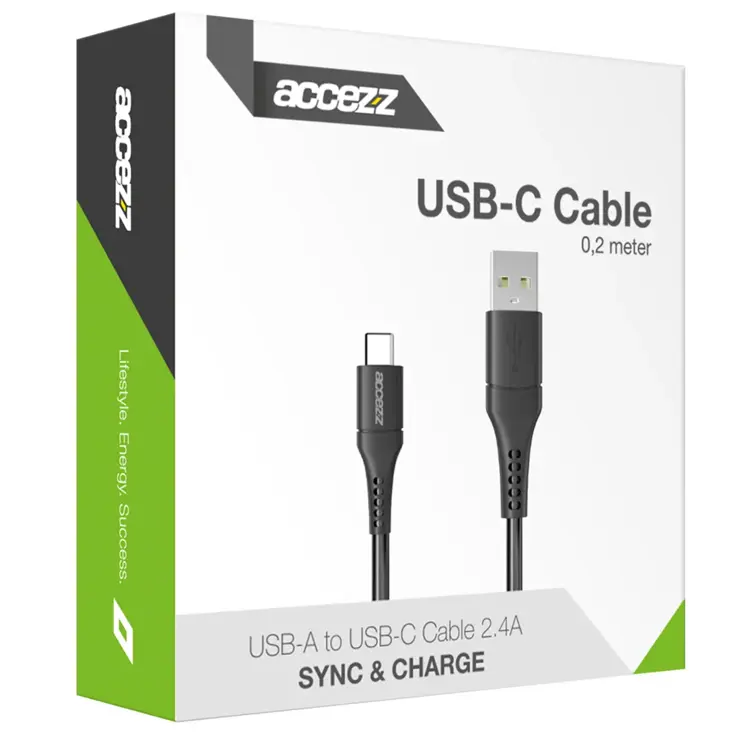 USB-C naar USB kabel 0,2 meter