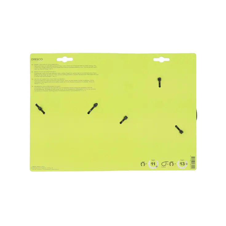 Hoogwaardig ringslot met plug-in ketting 90cm