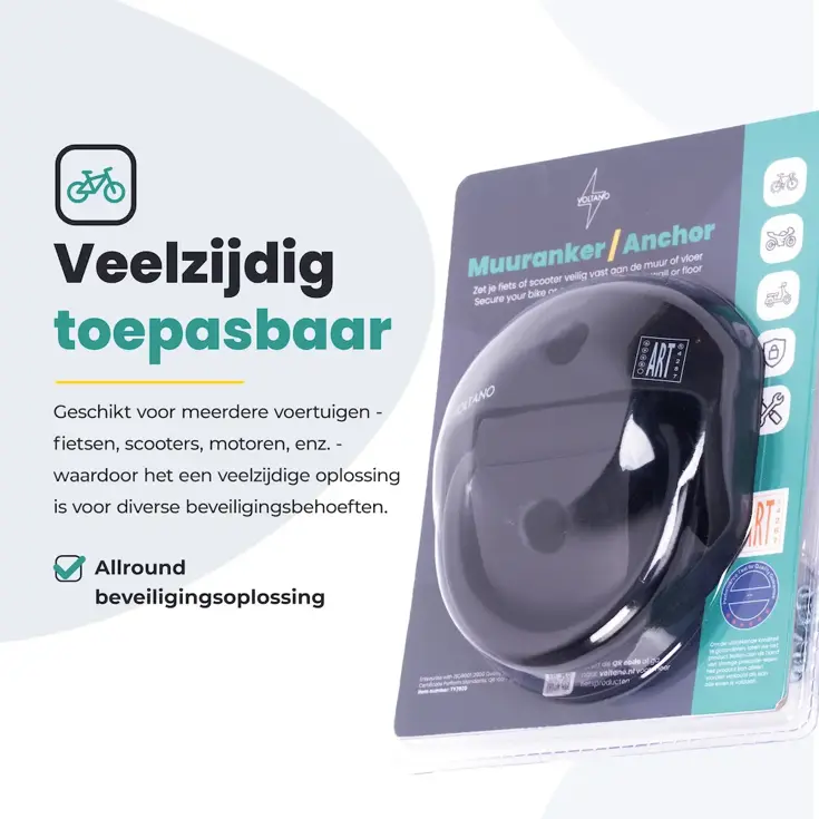 Voltano muuranker ART4 – met bevestiging