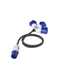 CEE 3-weg splitter 16A 150cm 3x2,5mm²