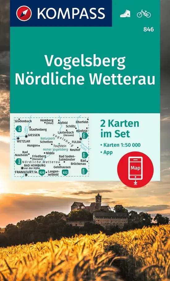 Wandelkaart WK846 Vogelsberg