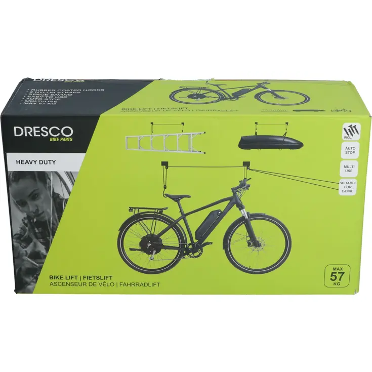 Fietslift voor zware fietsen en e-bikes tot 57kg