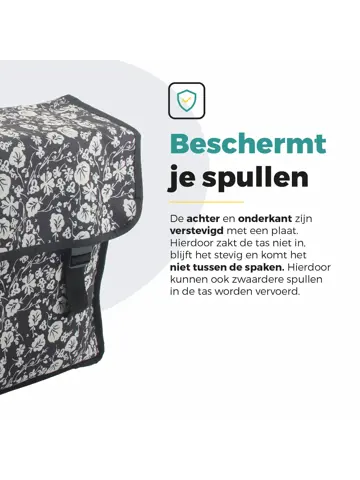 Voltano Dubbele Fietstas Floral Elegance