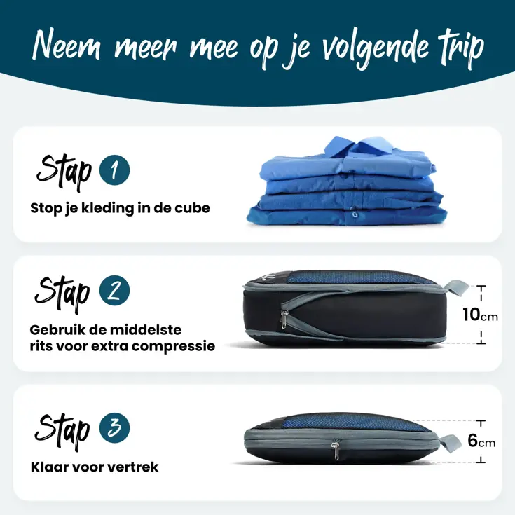 Compression Packing Cubes -  6 Delig