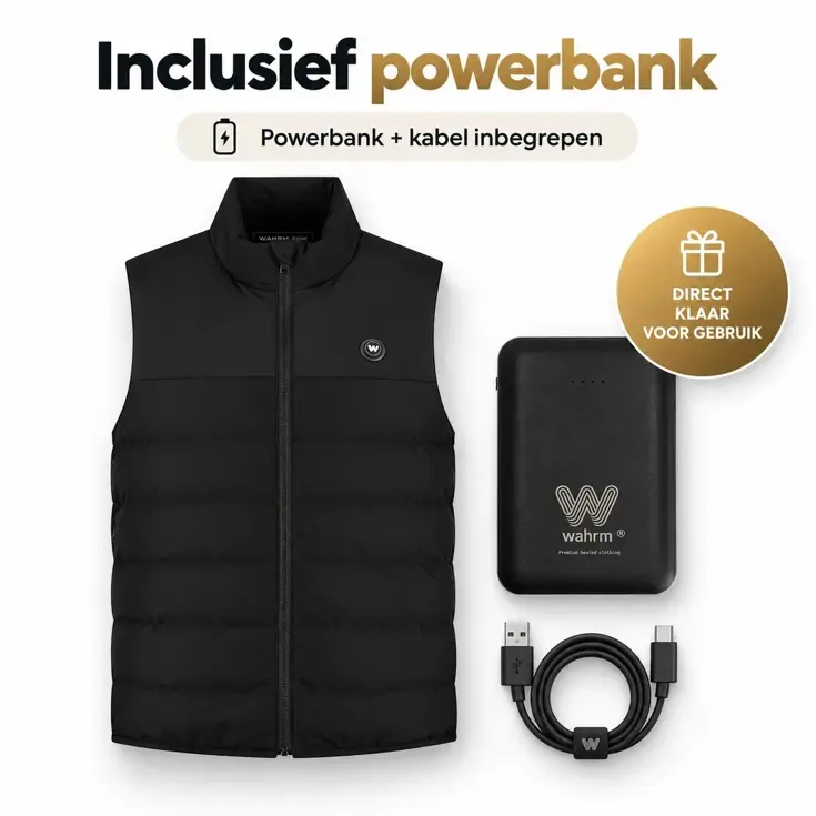 Infrarood Verwarmde Bodywarmer- Heren
