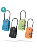 Travelnet TSA Reisslot met Cijfercode Set van 4
