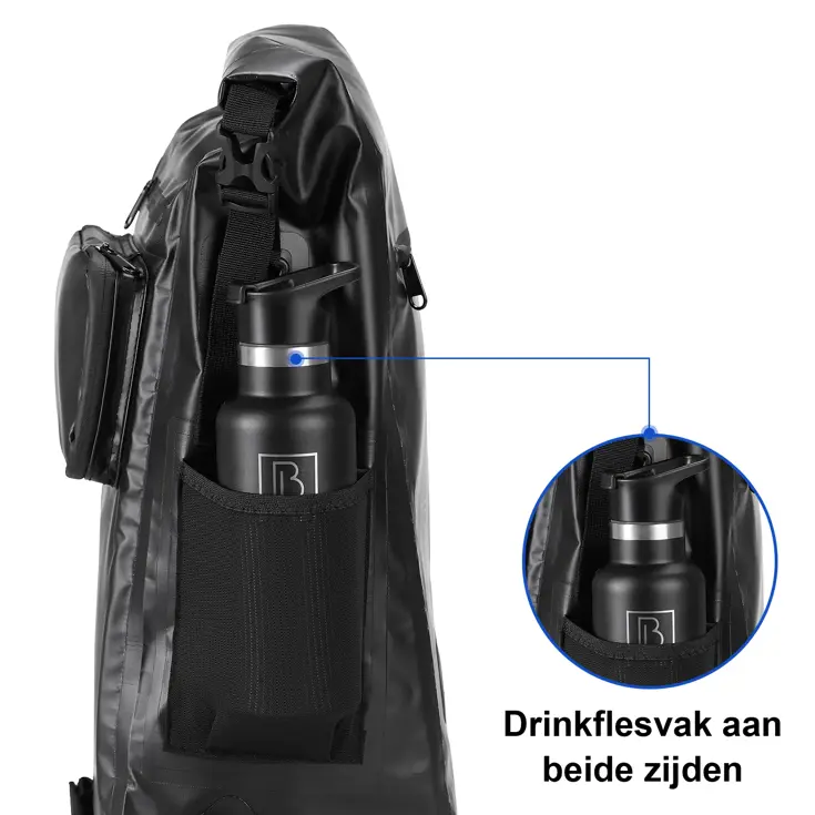 40-52L 3-in-1 rolltop fietstassen