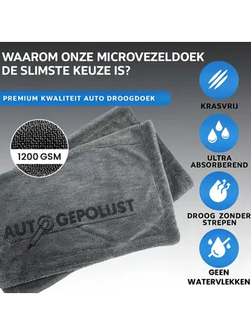 Auto Droogdoek - Microvezeldoek  XXL - 70 x 100 cm