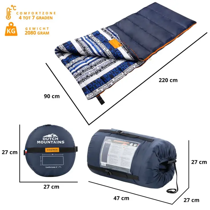 Katoenen Slaapzak Goeree 220x90cm