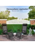 Opvouwbare Tuinstoelen – Zwart