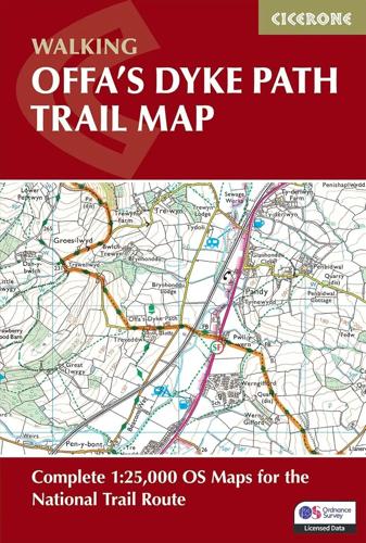Kaartgids  Offa's Dyke Path Trail Map