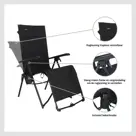 Festo relaxstoel vouwbaar graphite black