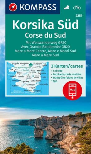 Wandelkaart WK2251 Corsica Zuid