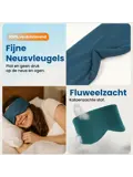 Slaapmasker Katoen - Oceaanblauw - PurelyGoods