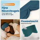 Slaapmasker Katoen - Oceaanblauw - PurelyGoods