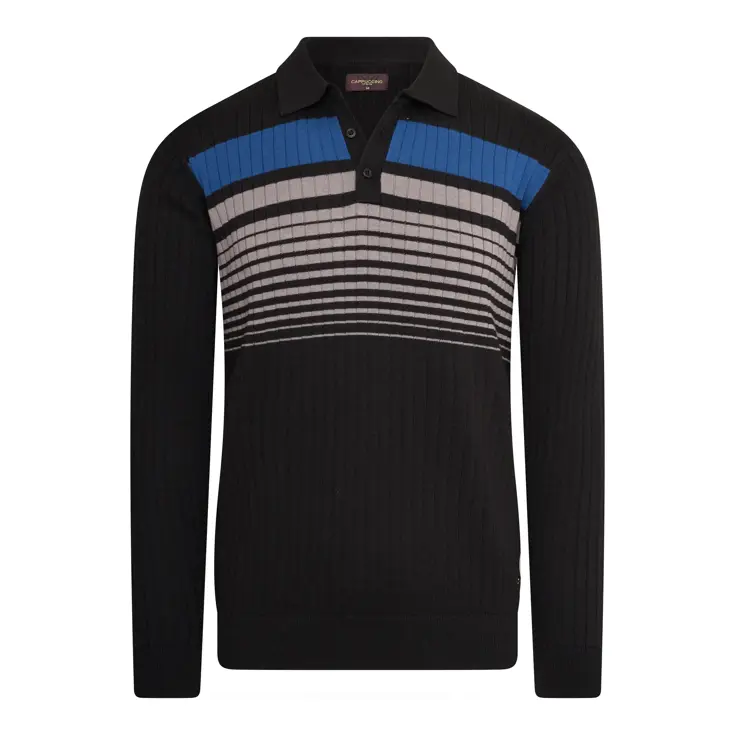 Heren L/S Knit Polo