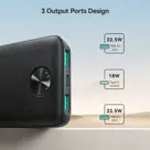 LED Powerbank - 10000mAh - Zwart - Joyroom