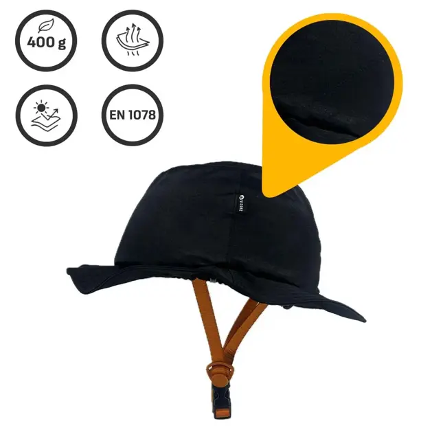 Vizorz SwitchCap fietshelm Black shiny