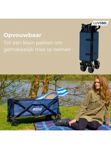 Luvego - Opvouwbare Bolderkar - 100KG
