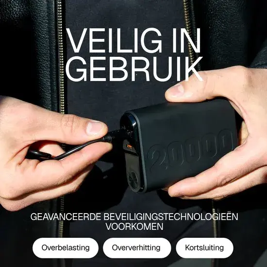 Snellader Powerbank 20000 mAh - 22.5W