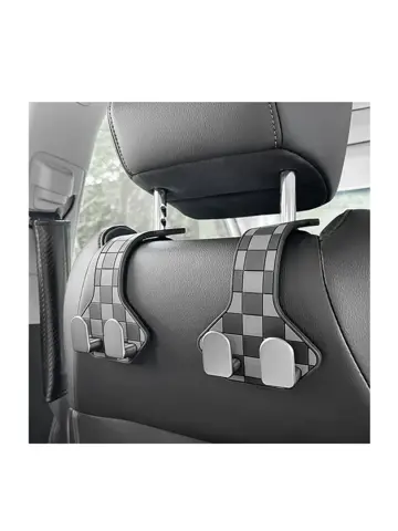 2x Auto Hoofdsteun Haak Duo