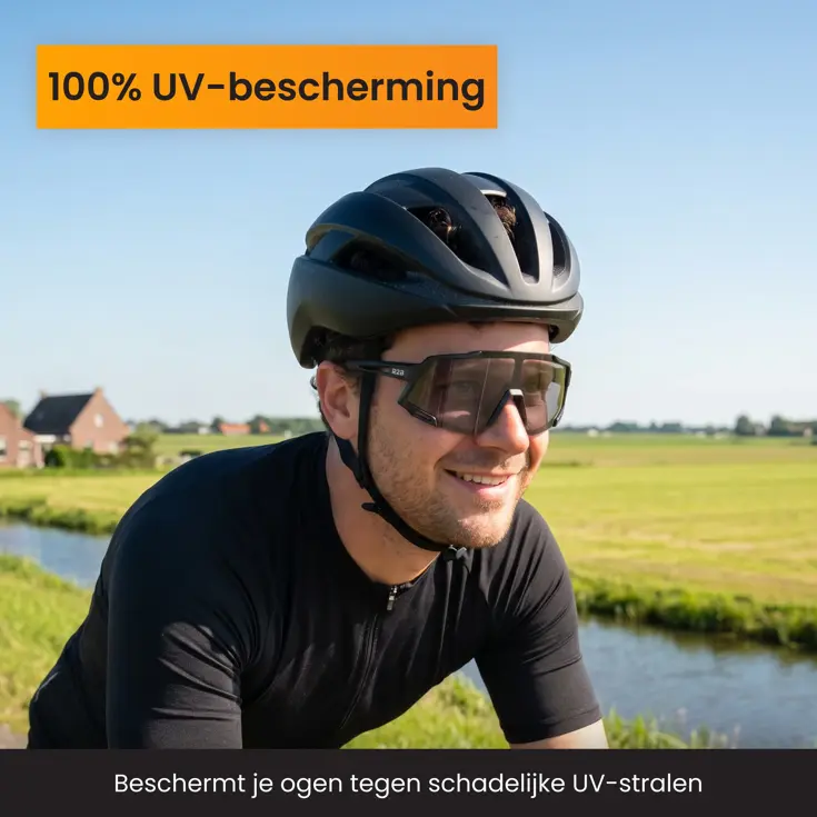 Fietsbril met 5 verwisselbare lenzen - sportbril
