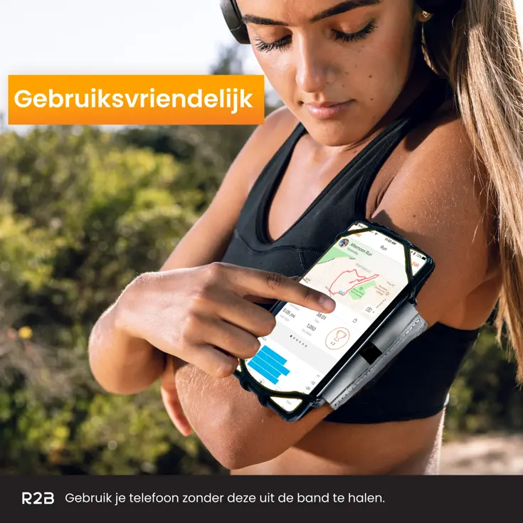 Hardloop telefoonhouder met 360° rotatie