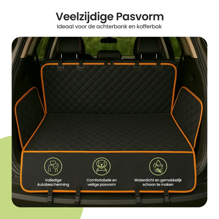 Hondendeken Auto Achterbank - Incl. Accessoires