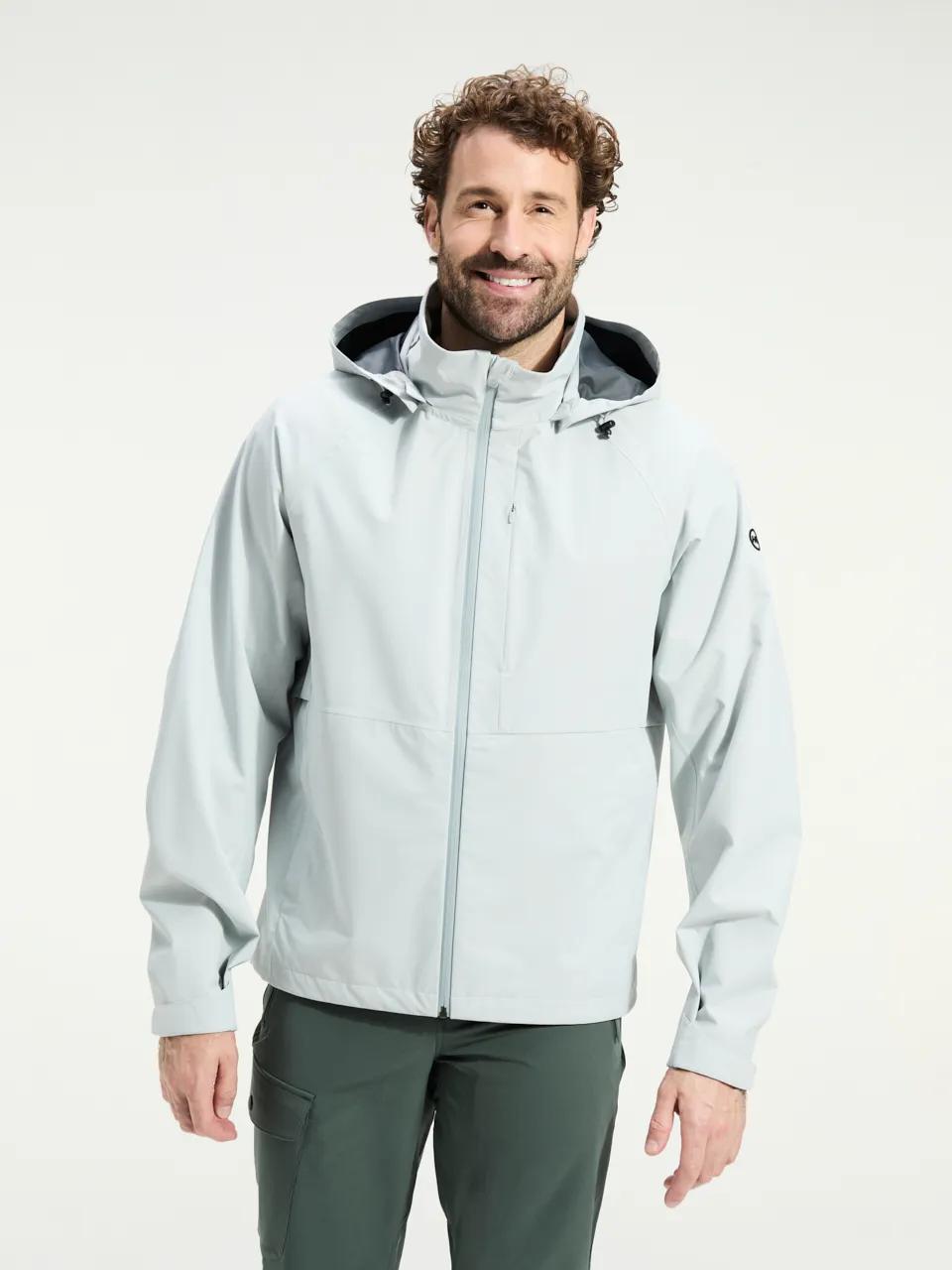 ANWB  Mission  2.5 layer jas heren  Human Nature  Lichtgrijs   L