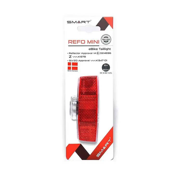 Compact LED Achterlicht met Reflector en Drukknop