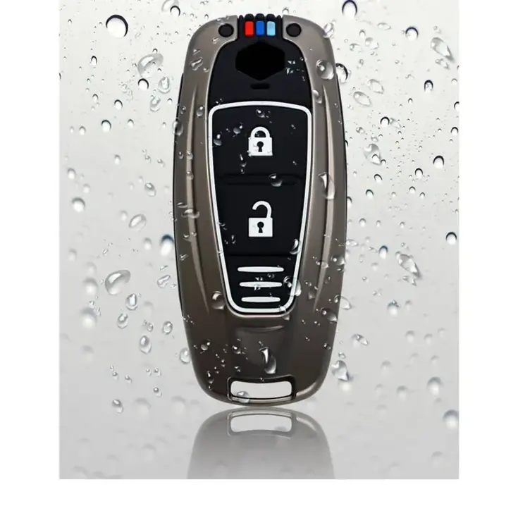 Metalen Sleutelhoesje voor Suzuki grijs A3A