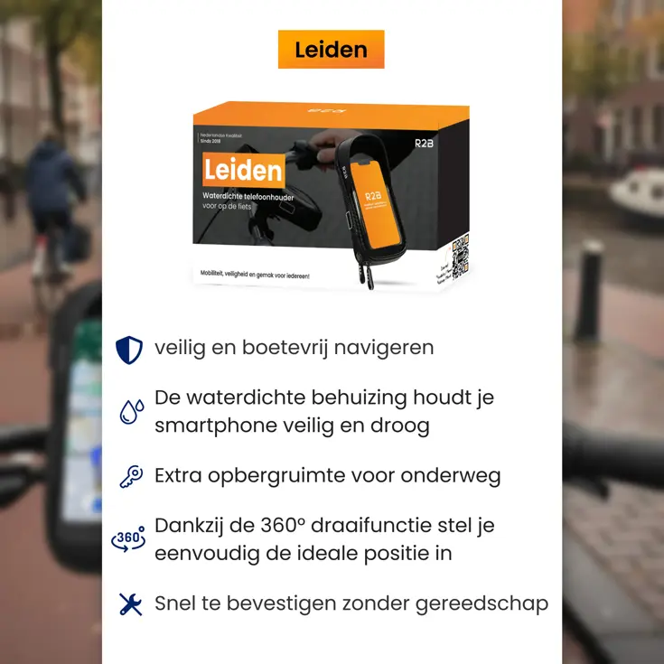 Robuuste Telefoonhouder Fiets & Motor Waterdicht