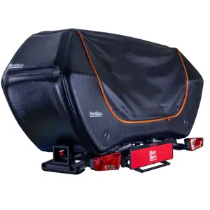 Senja trekhaakkoffer 300 liter+Sarek fietsendrager