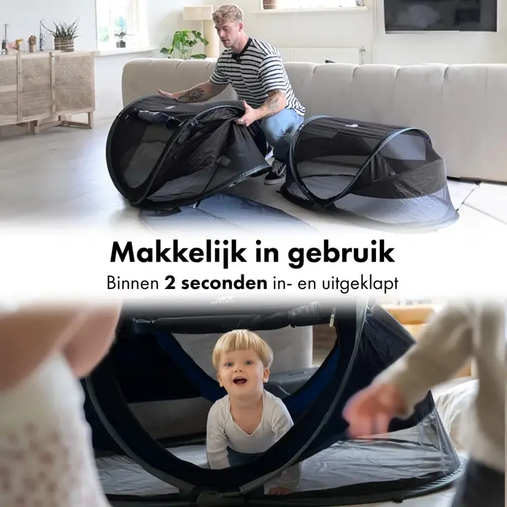 Peuter luxe campingbedje - Zelfopblaasbare matras