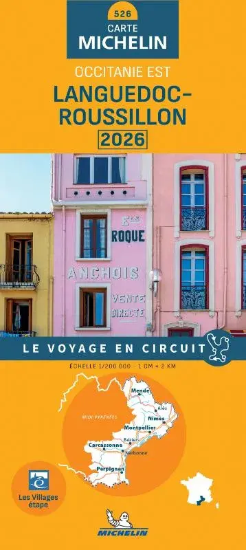 Michelin wegenkaart 526 Languedoc-Roussillon 2026 