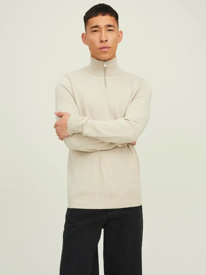 Heren Emil Knit Half Zip  Jack & Jones