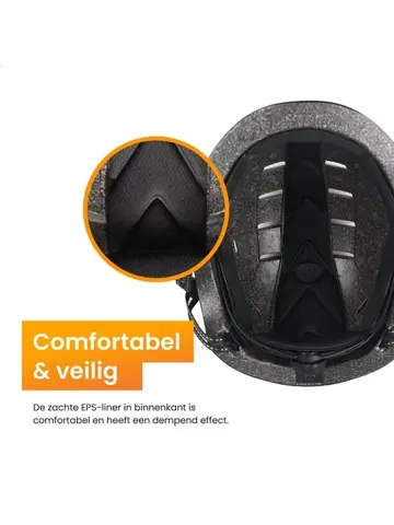 R2B Fietshelm met LED-verlichting - Maat XL