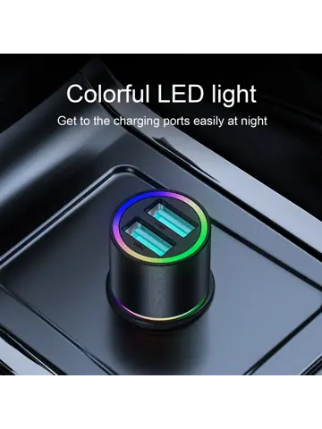 Autolader 3-in-1 - 24W - Zwart