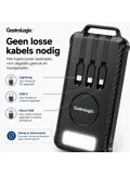 Solar Powerbank Zwart 10.000 mah