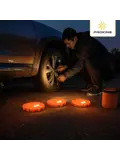 Oranje LED waarschuwingslamp 3 stuks