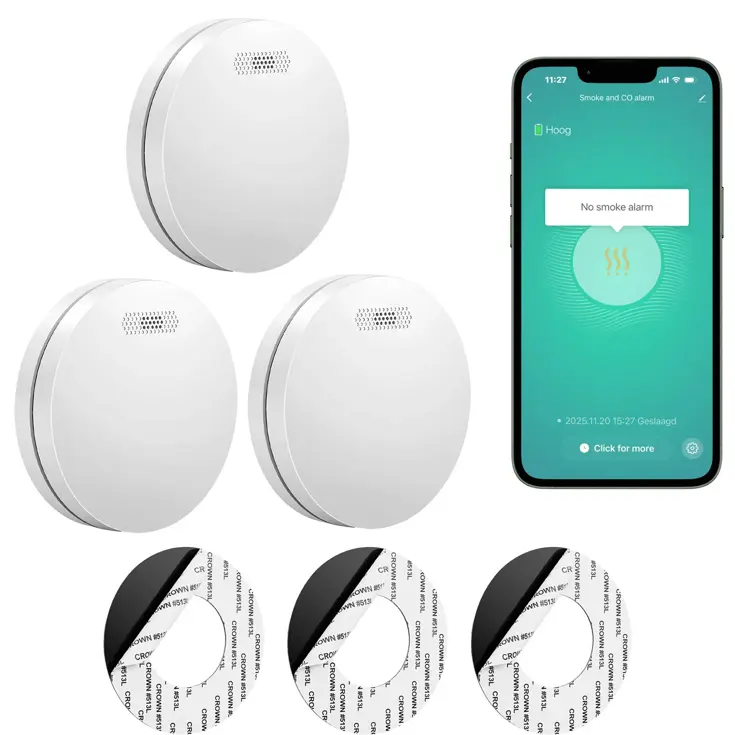 SM11W Slimme rookmelder 3-pack