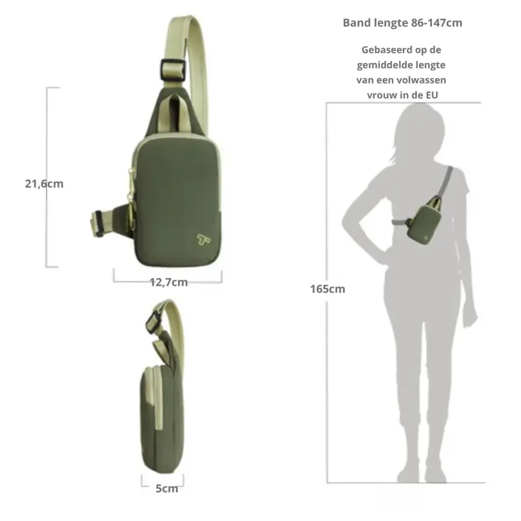 Voyages Anti-diefstal Compact Sling Tas