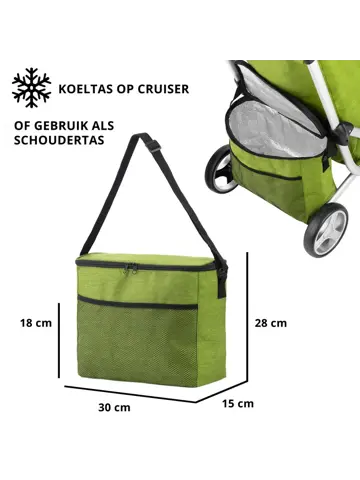 3 Wheel Boodschappenwagen 62L