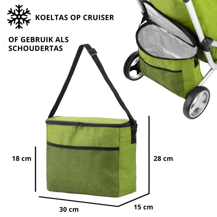 3 Wheel Boodschappenwagen 62L