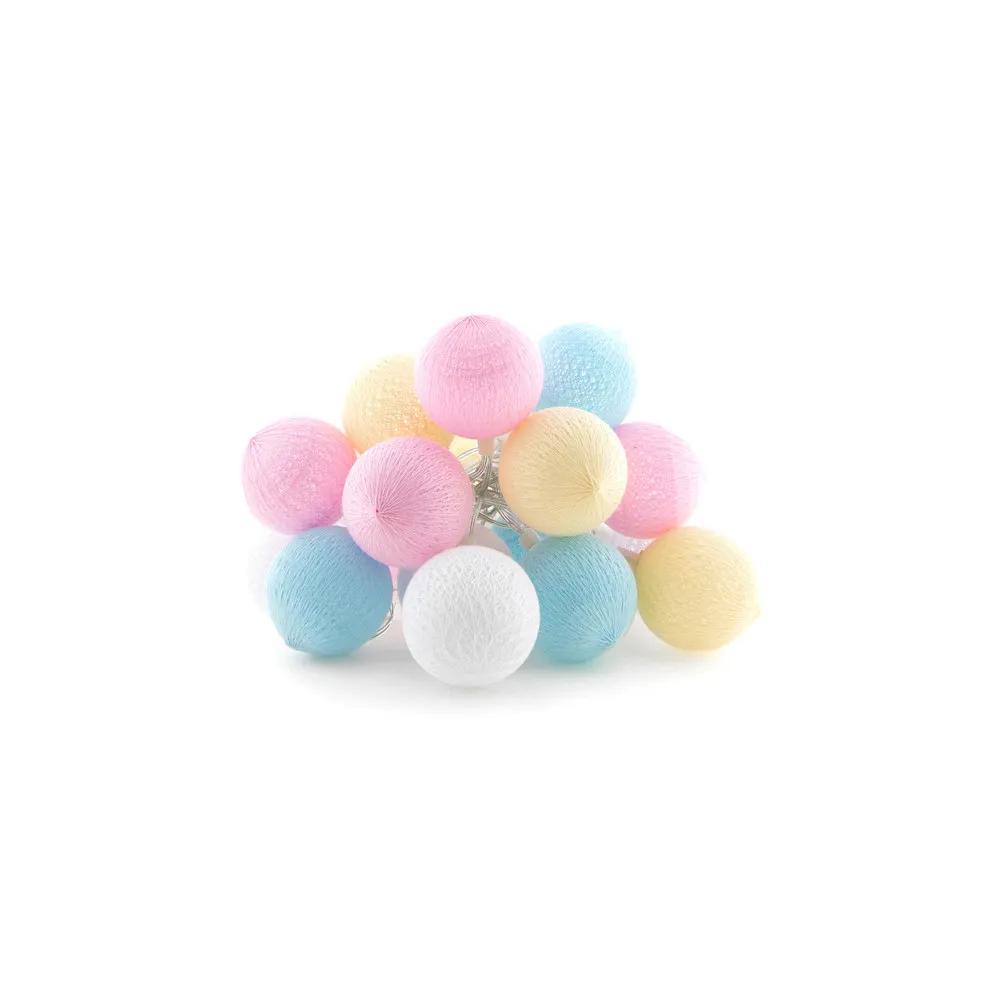 Cotton Ball Lights  Outdoor Lichtslinger  Verlengset  Pastel  Multicolour