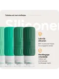Reisflesjes en Toilettassen –14 delig- Groen