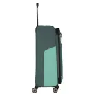 Travelite 4 wheel trolley l expandable Groen